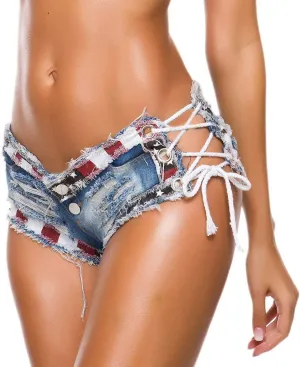 Women's Sexy Low Rise Mini Denim Shorts Jeans Hot Pants