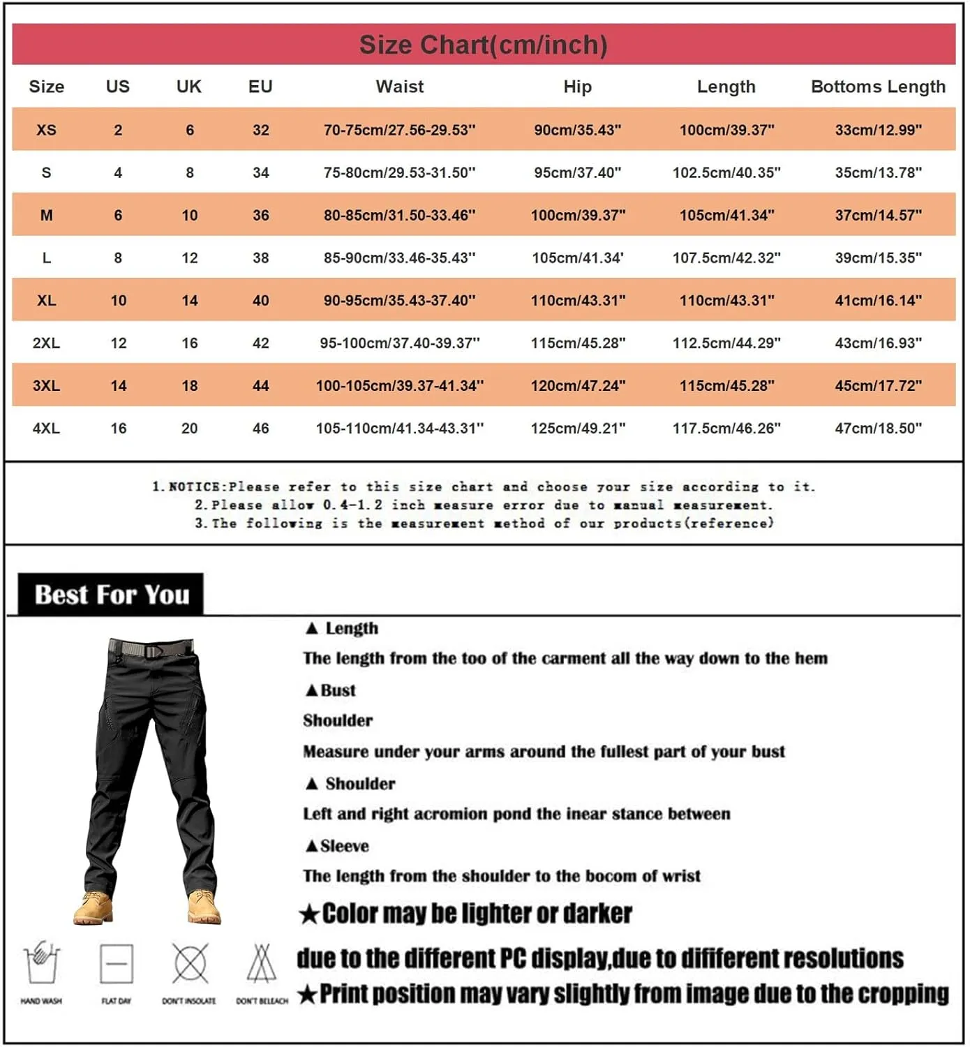 Work Pants for Men Big and Tall Casual Loose Straight Sweatpants Outdoor Lightweight Work Hiking Pants Jogger Tousers