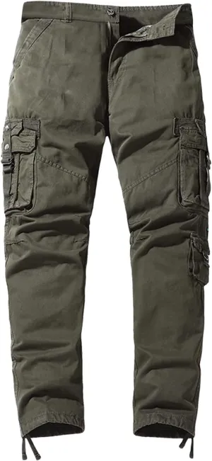 Work Pants for Men Construction Flex Casual Hiking Pants Workout Joggers Stretch Twill Track Sweatpants Multi Pockets