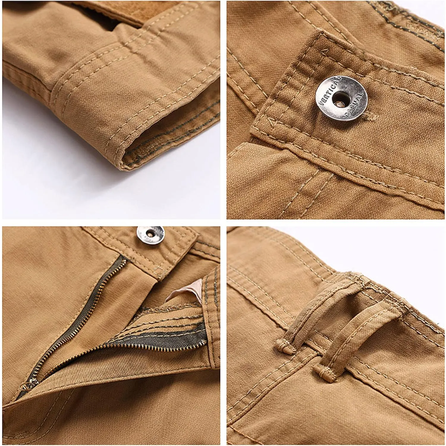 Work Pants for Men Construction Flex Casual Hiking Pants Workout Joggers Stretch Twill Track Sweatpants Multi Pockets