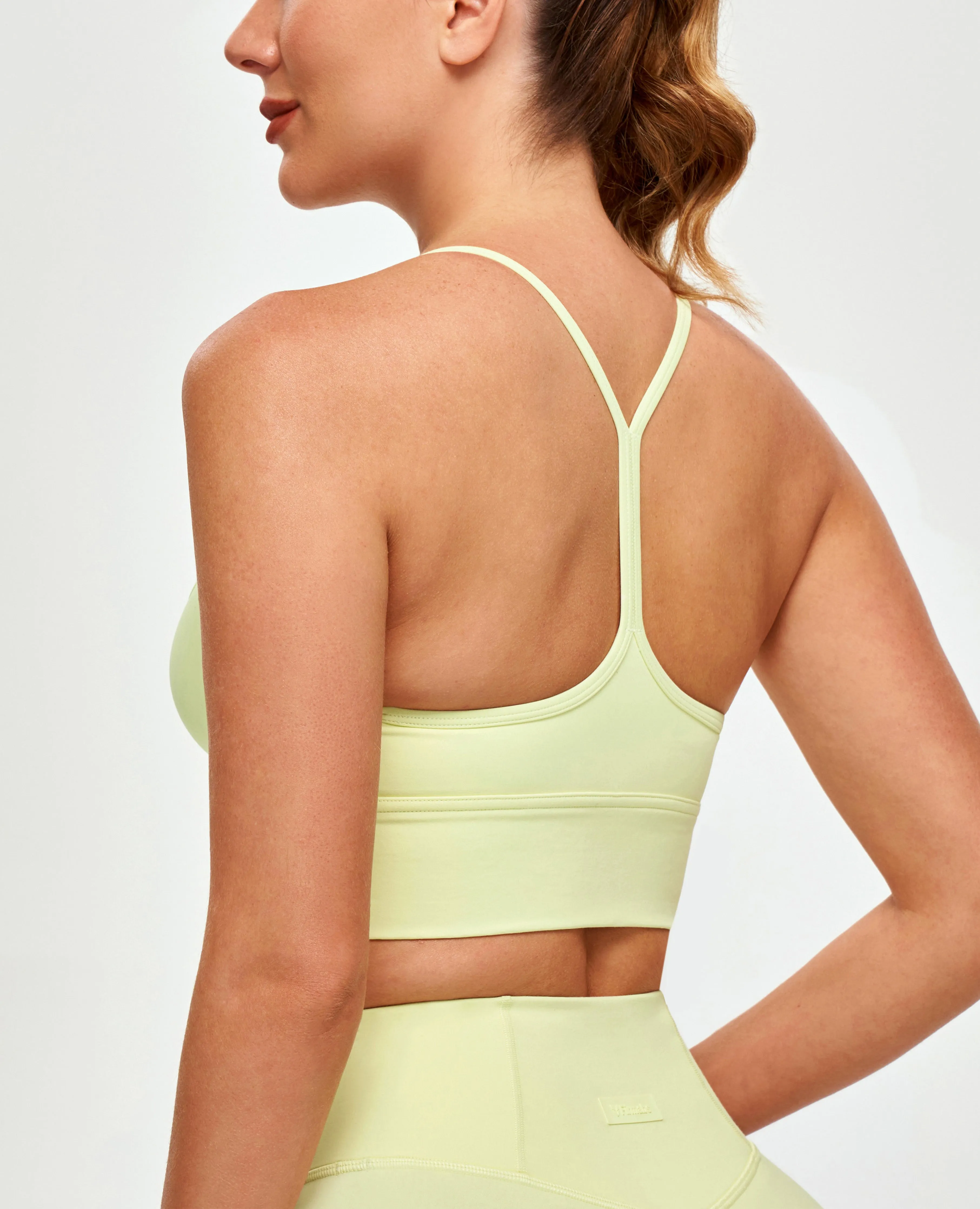 Workout Sports Bra - Light Yellow