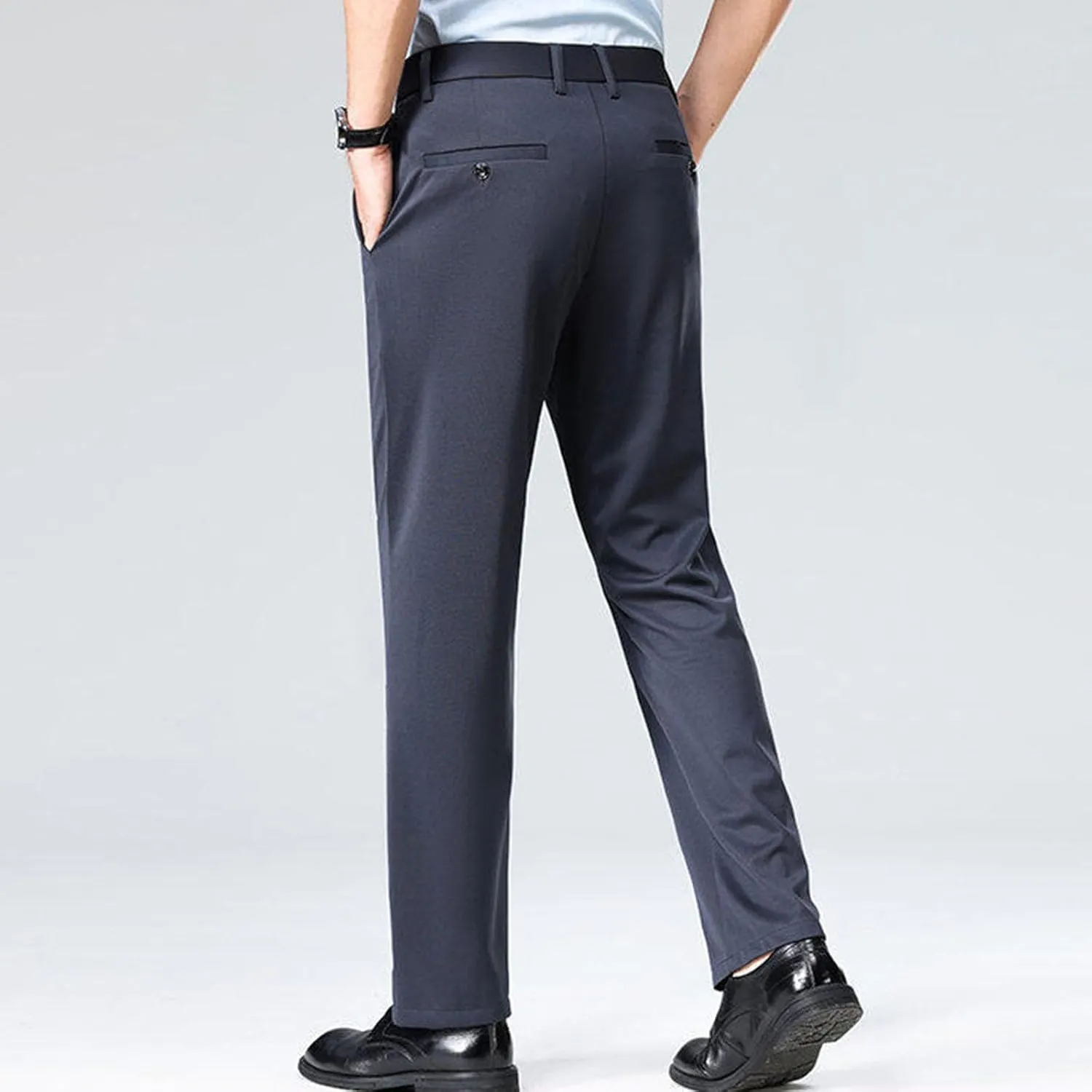 Xiaojmake Men's Slim Fit Dress Pants Stretch Business Suit Pant Casual Golf Formal Tuxedo Pants Flat Front Work Slacks