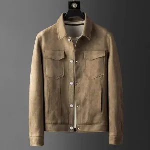 Yamato SleekFit Fleece-Lined Deerskin Coat